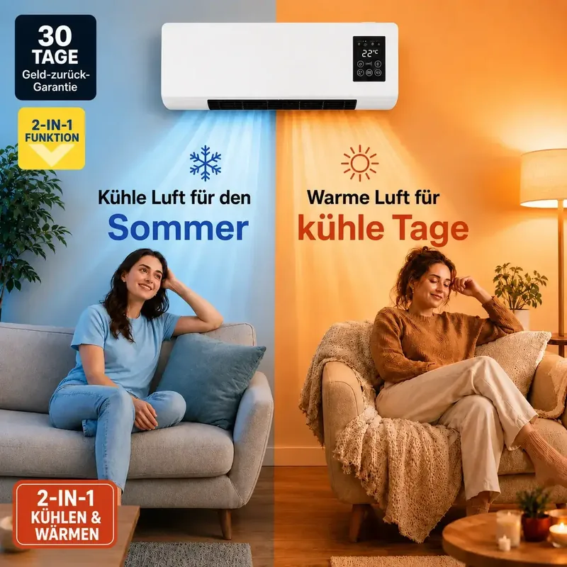 Vital Pro Breeze — 2-in-1 portable air cooler + heater
